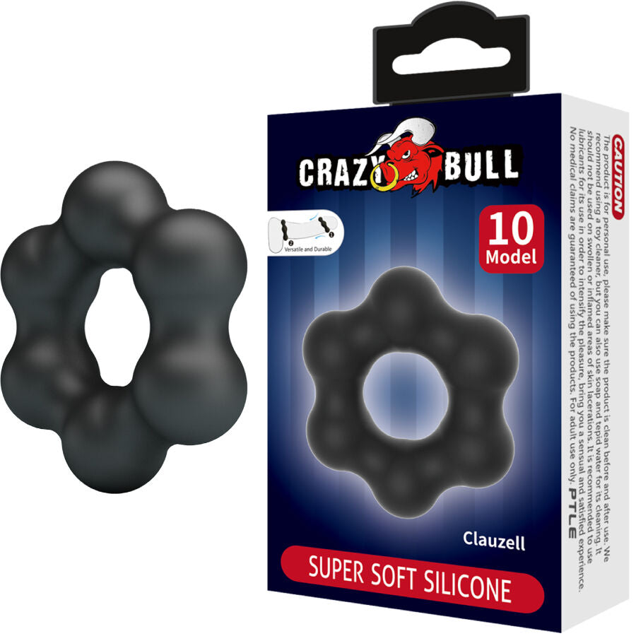 Anello Fallico Vibrante Crazy Bull Clauzell — Silicone, Mod. 10