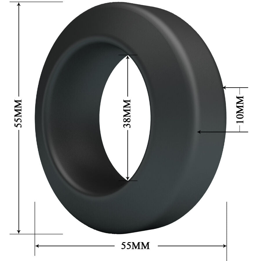 Anello Fallico Vibrante Crazy Bull Brodan — Silicone, Mod. 9