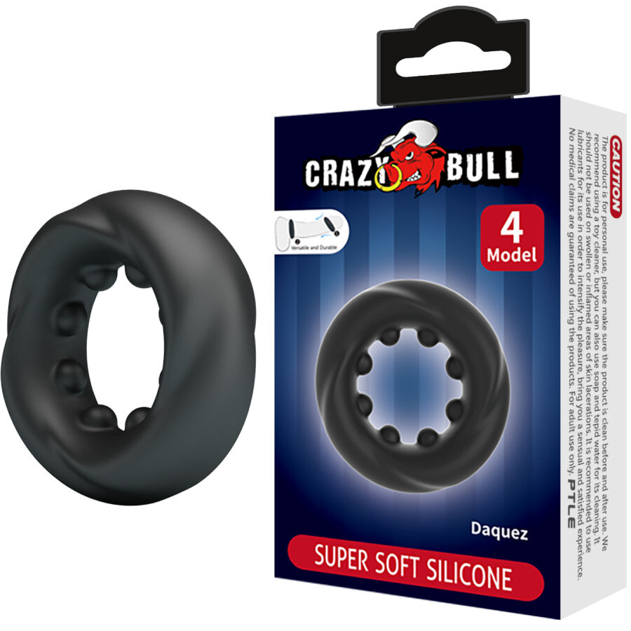 Anello Fallico Vibrante Crazy Bull Daquez — Silicone, Mod. 4