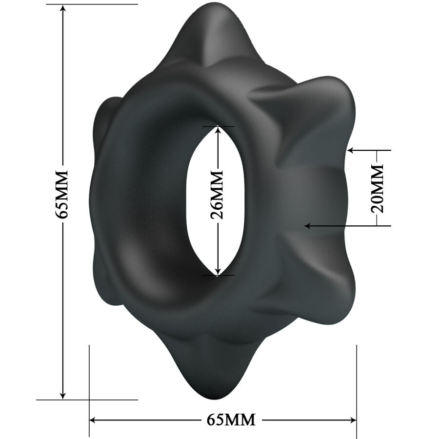 Anello Fallico Vibrante Crazy Bull Ethaniel — Silicone, Mod. 11