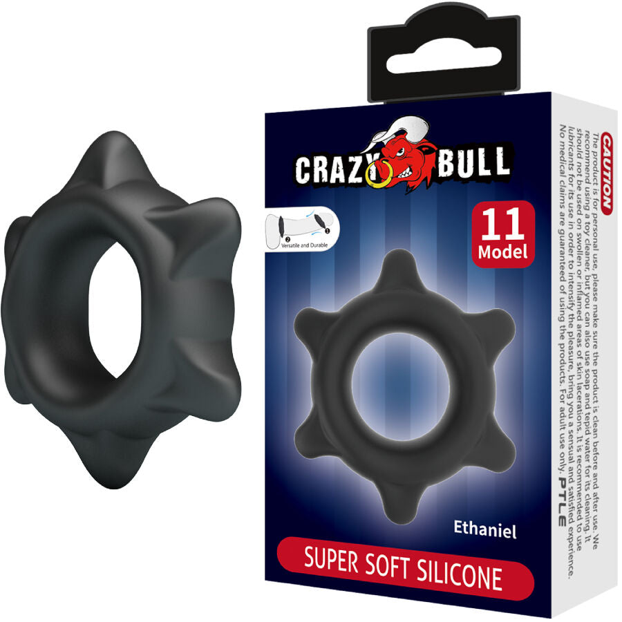 Anello Fallico Vibrante Crazy Bull Ethaniel — Silicone, Mod. 11