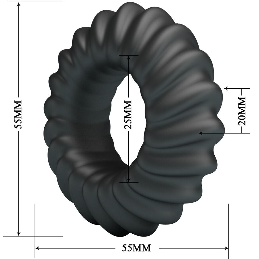 Anello Fallico Crazy Bull Fitz — Silicone, Modello 8