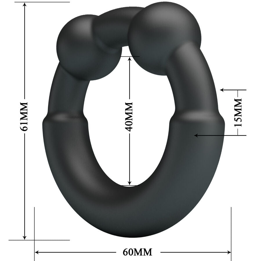 Anello Fallico Vibrante Crazy Bull Meco — Silicone, Mod. 15