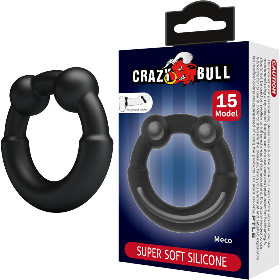 Anello Fallico Vibrante Crazy Bull Meco — Silicone, Mod. 15