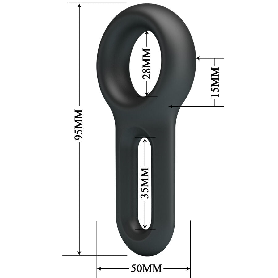 Anello Fallico Vibrante Crazy Bull Oniel — Silicone, Modello 18