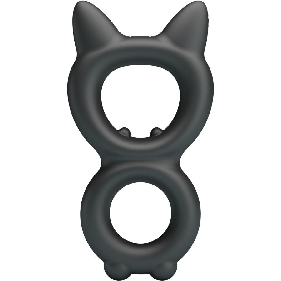 Anello Fallico Doppio Crazy Bull Toran — Silicone, Modello 20