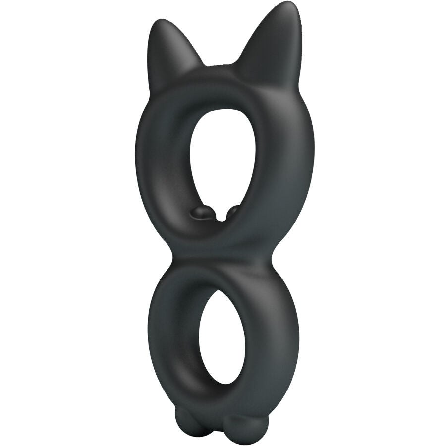 Anello Fallico Doppio Crazy Bull Toran — Silicone, Modello 20