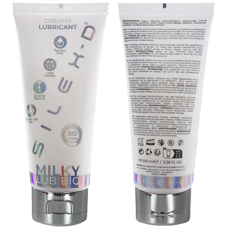 Lubrificante SILEXD Milky Lub Bio Cremoso 100ml — A base d'acqua