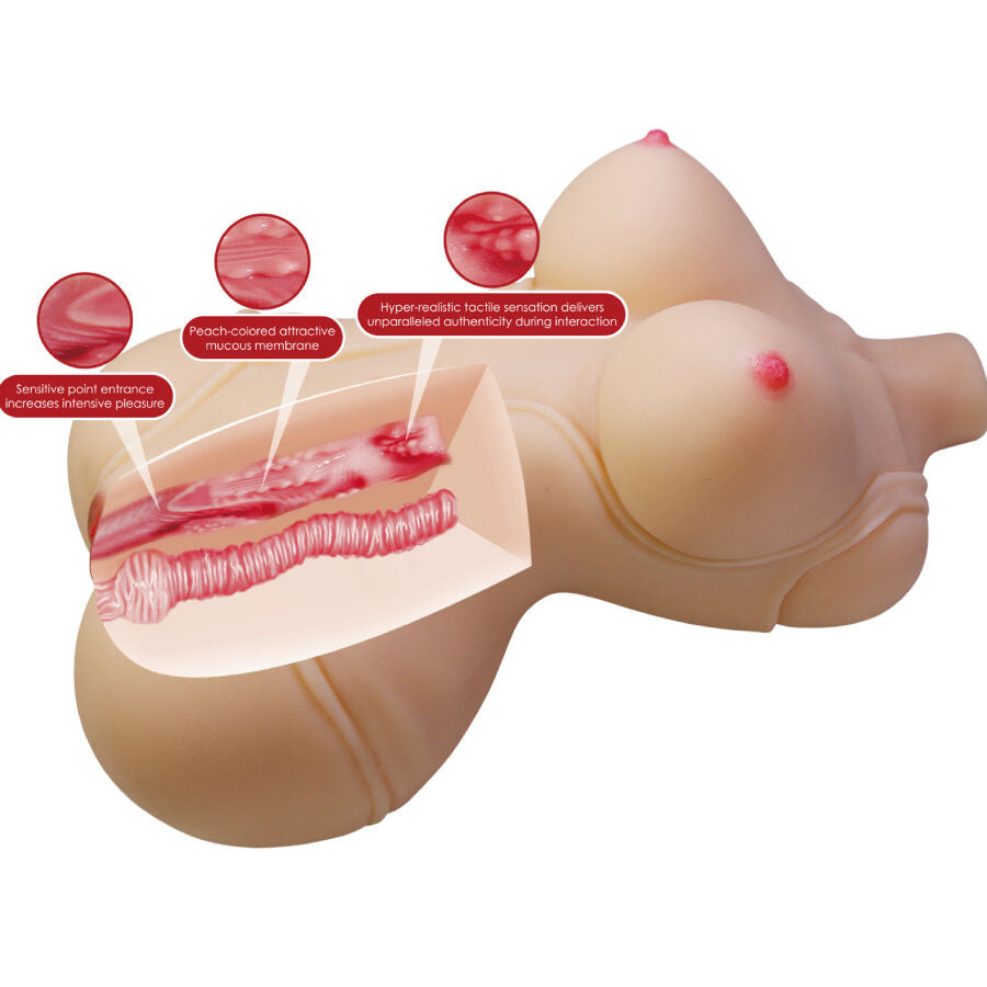 Masturbatore Torso Realistico Crazy Bull Diana — TPR 5 kg