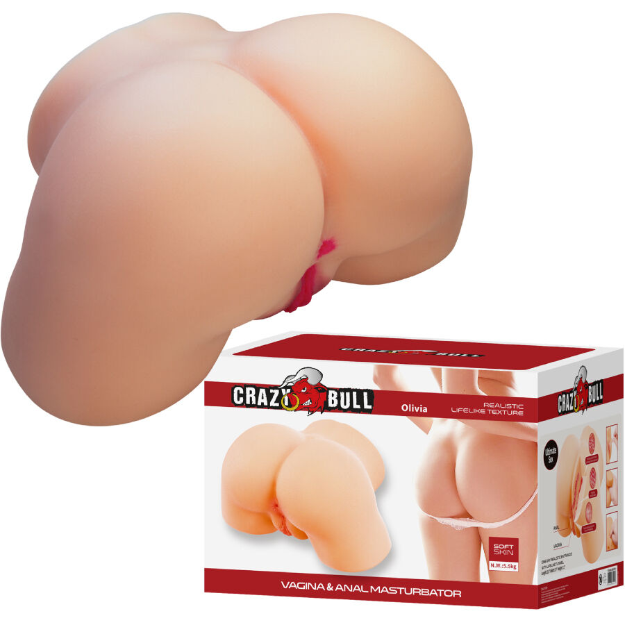 Masturbatore Sedere Realistico Crazy Bull Olivia — TPE 5,5 kg