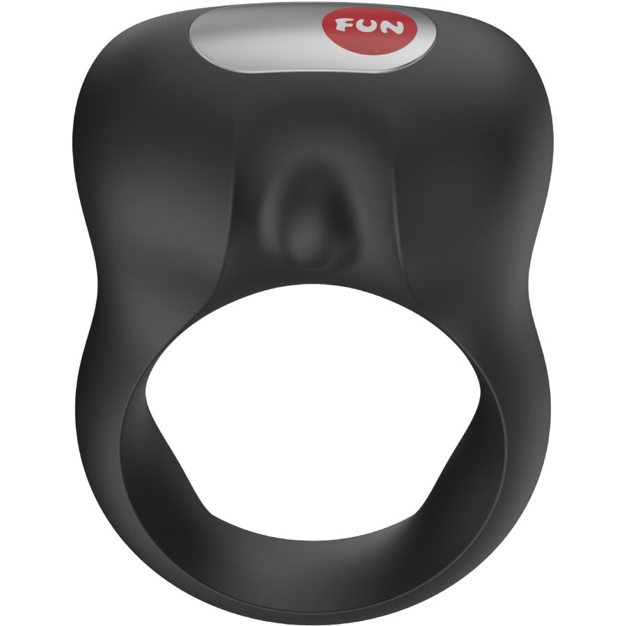 Anello Fallico Vibrante Fun Factory Steady — Silicone, Nero
