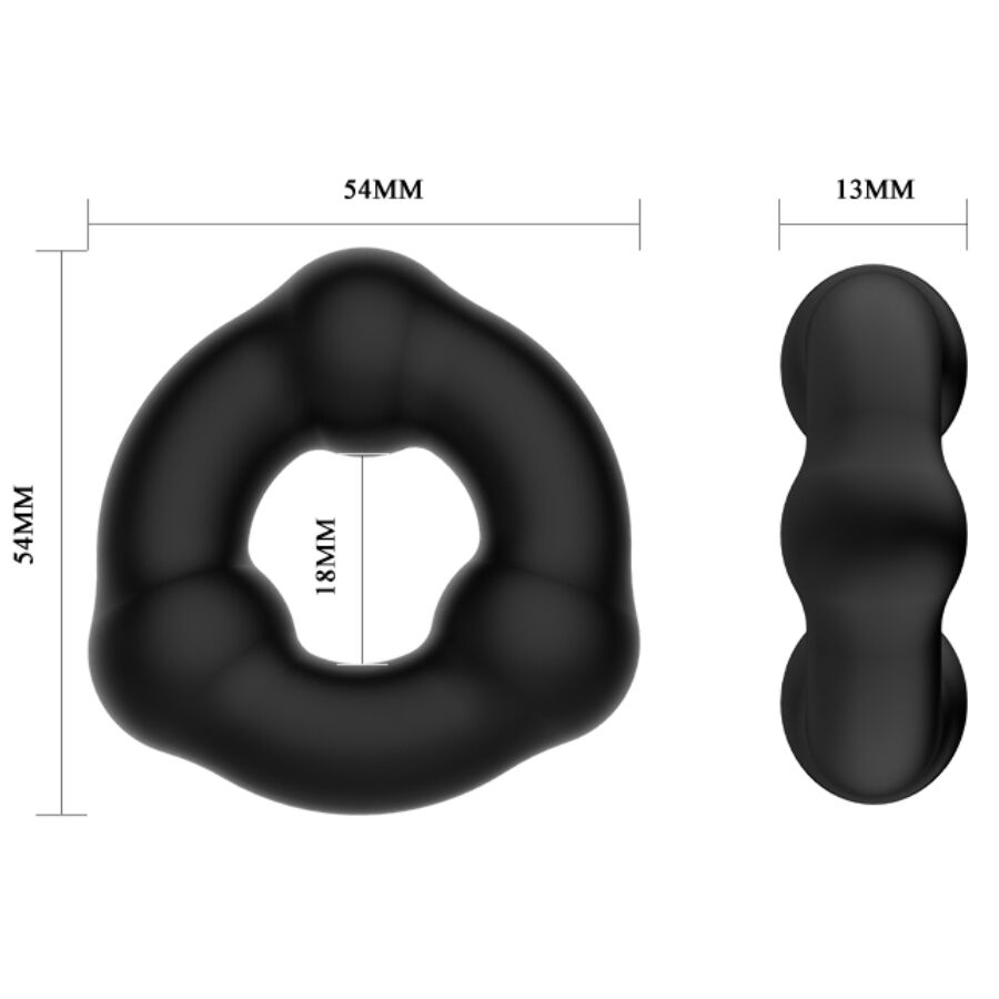 Anello Fallico Vibrante Crazy Bull — Silicone con Noduli
