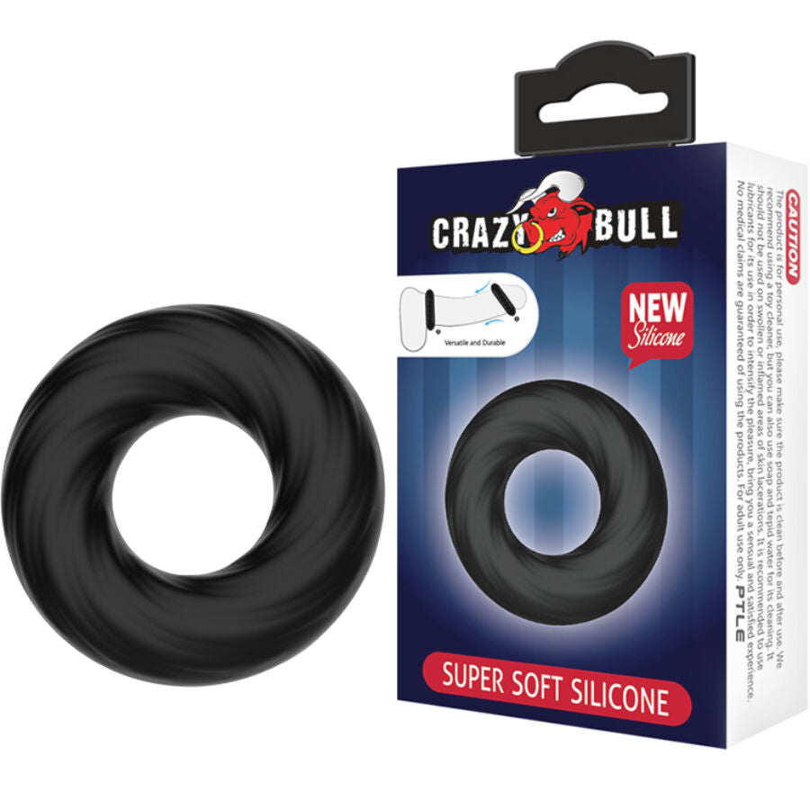 Anello Fallico Crazy Bull — Silicone a Spirale