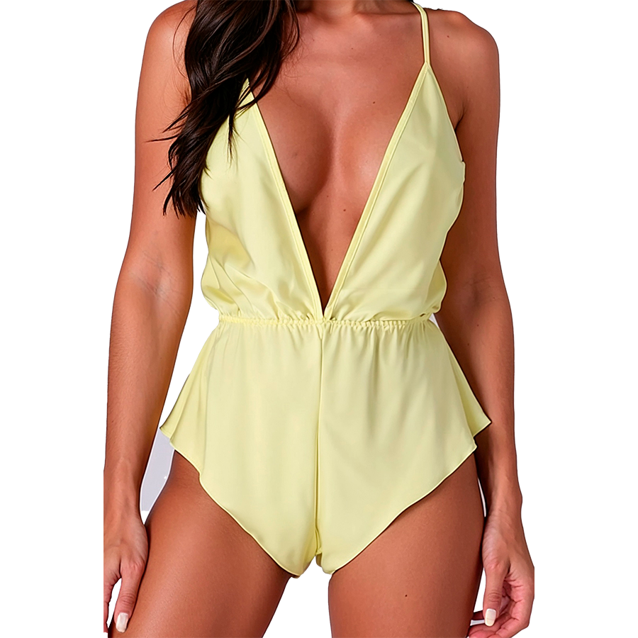 Body Erotico Passion Sensie — Effetto Raso, Scollatura V, S/M