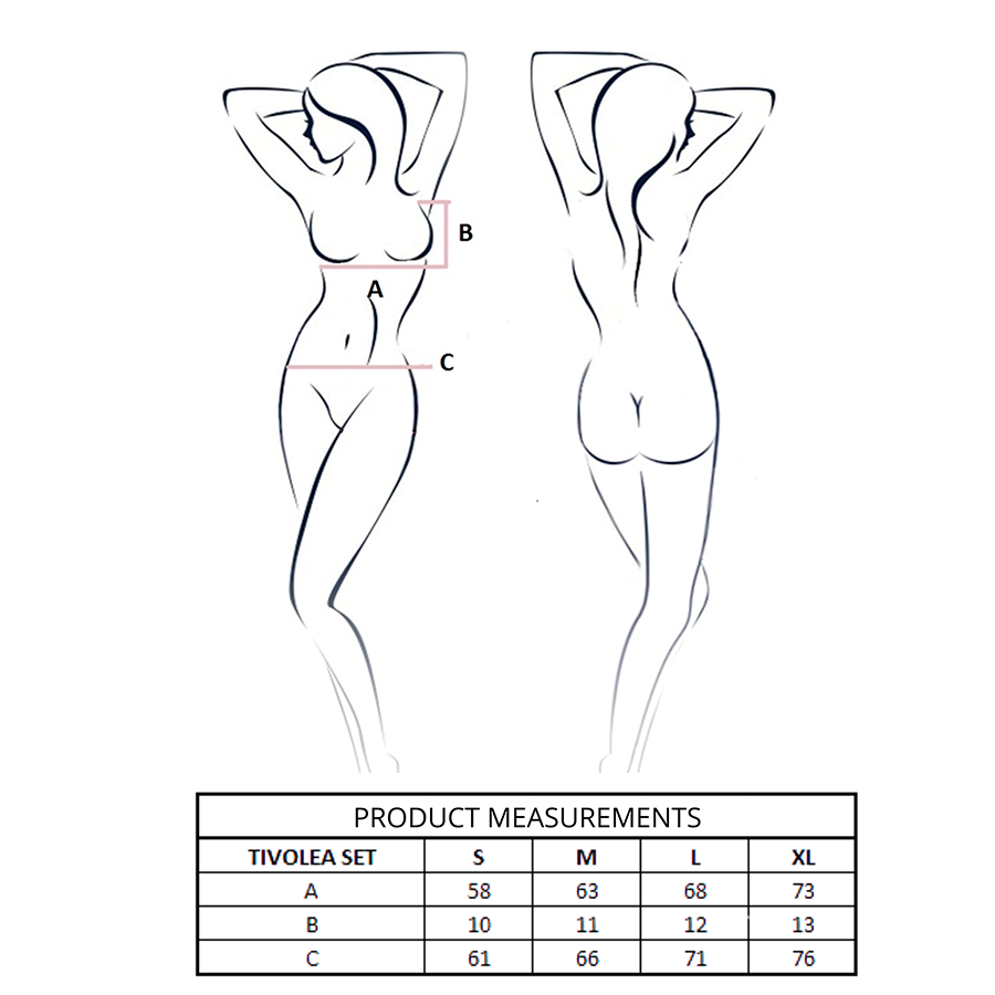 Lingerie Sexy Passion Tivolea Reggiseno e Perizoma — S/M Viola