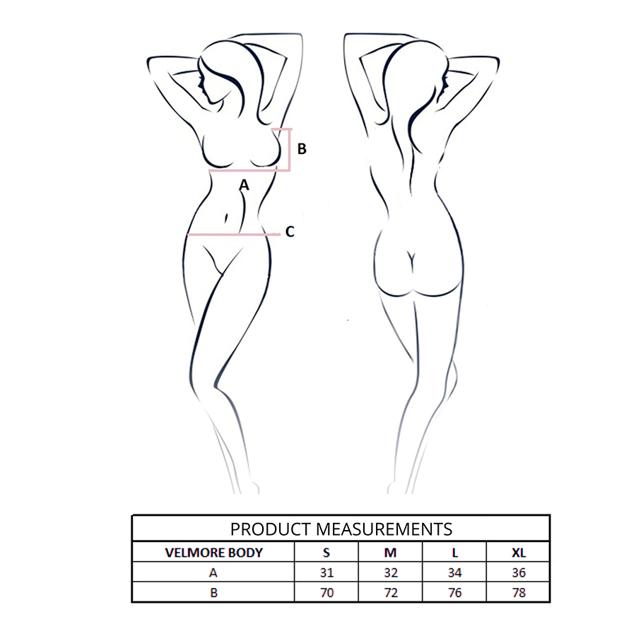 Body Erotico in Pizzo Floreale Passion Velmore — Viola S/M