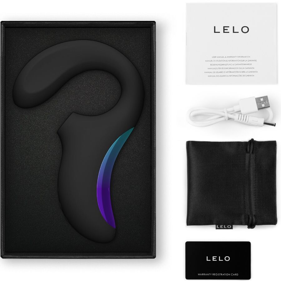 Vibratore LELO ENIGMA Wave Tripla Vibrazione — Nero