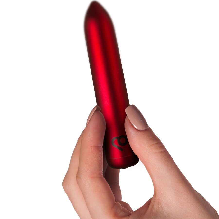 Vibratore Ricaricabile Rocks-Off Poppy — Compatto, Rosso