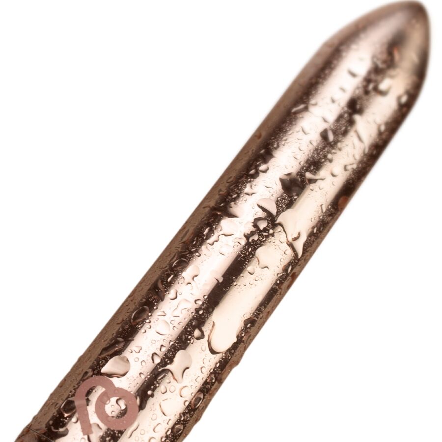 Vibratore Compatto Ricaricabile Rocks-Off — Rosa Dorata