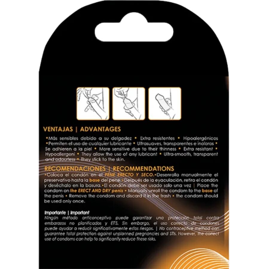 Preservativo Senza Lattice Ultra Sottile Uniq Classic — 3 pz