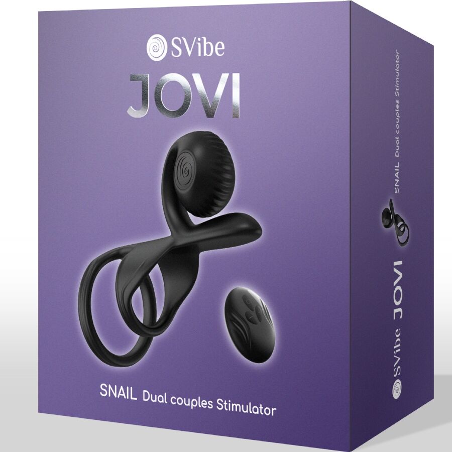 Anello Fallico Vibrante per Coppia Snail Vibe Jovi — Telecomando