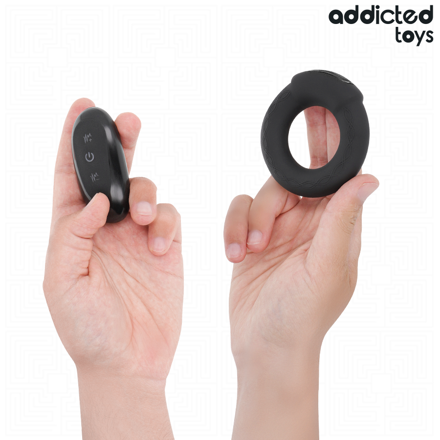 Anello Fallico Vibrante Riscaldante Addicted Toys — Telecomando