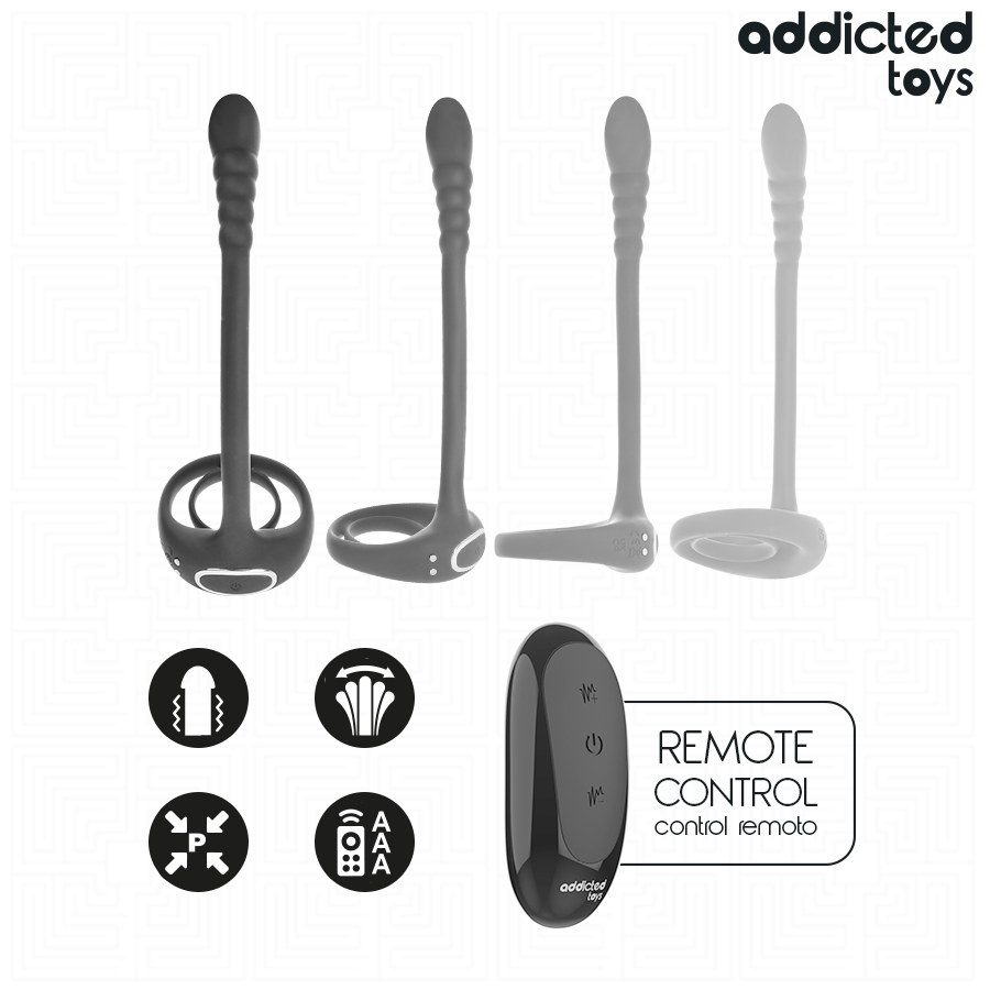 Anello Fallico Vibrante Addicted Toys P-Spot — con Telecomando