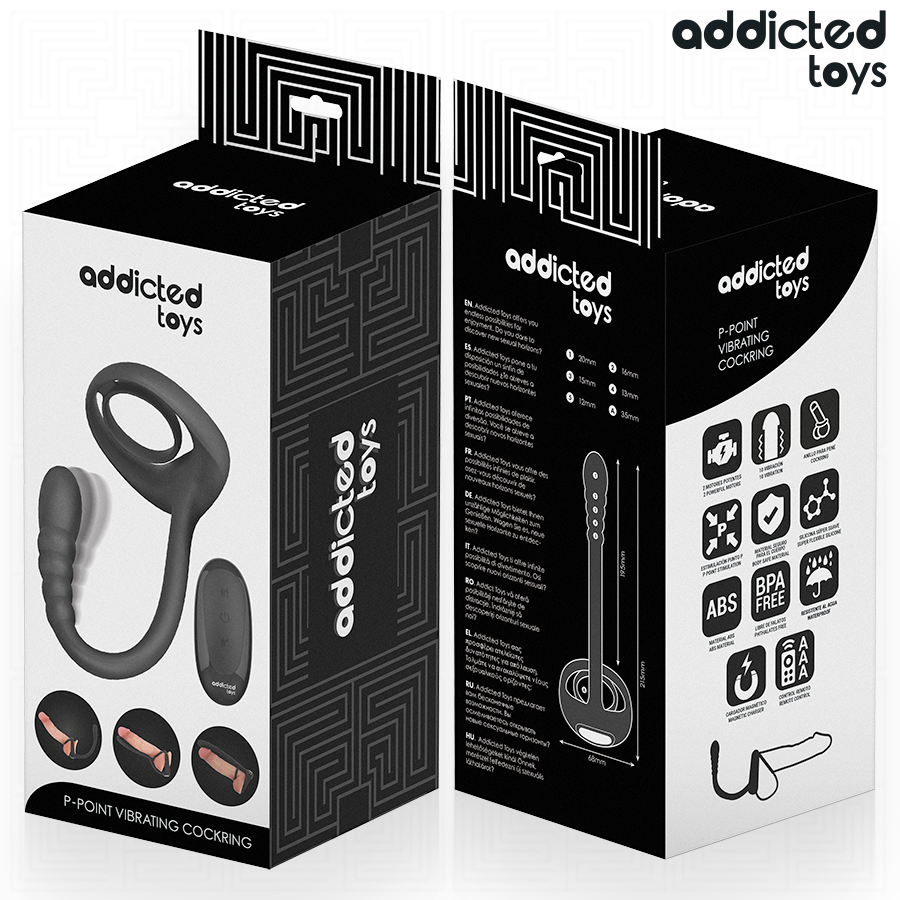 Anello Fallico Vibrante Addicted Toys P-Spot — con Telecomando