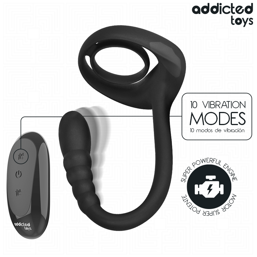 Anello Fallico Vibrante Addicted Toys P-Spot — con Telecomando