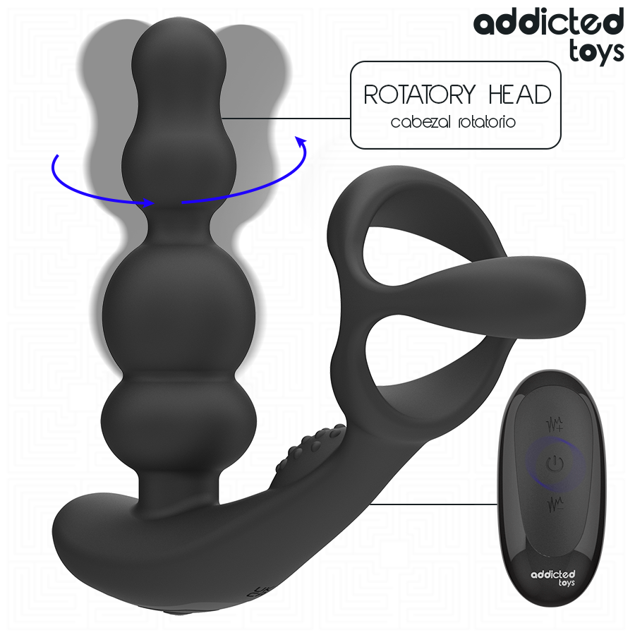 Massaggiatore Prostatico Rotante Addicted Toys — con Telecomando