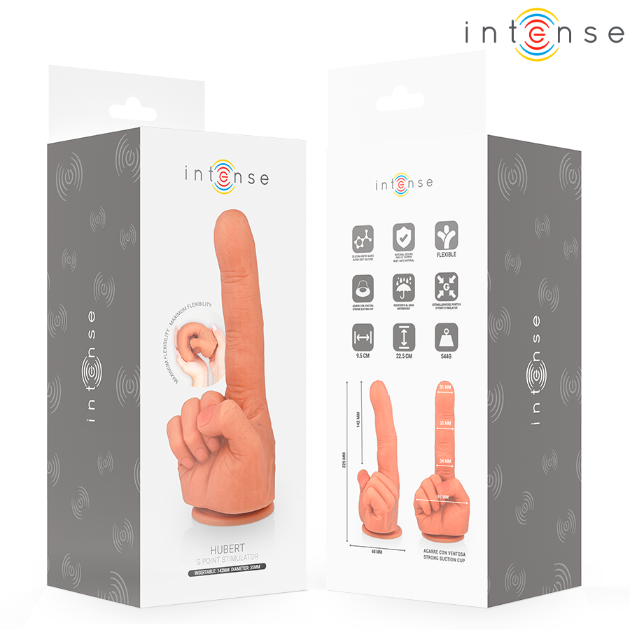 Vibratore Punto G Flessibile Intense Hubert — 14,2 cm