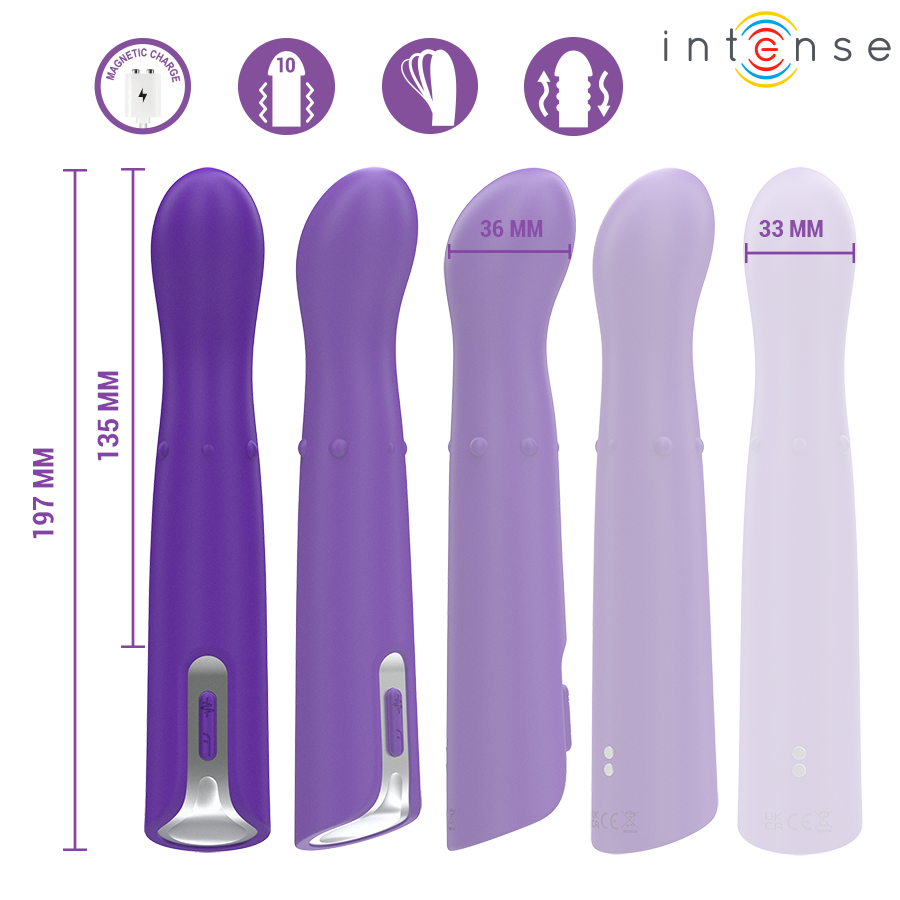 Vibratore Punto G Oscillante Intense Helena Beads — 13,5 cm