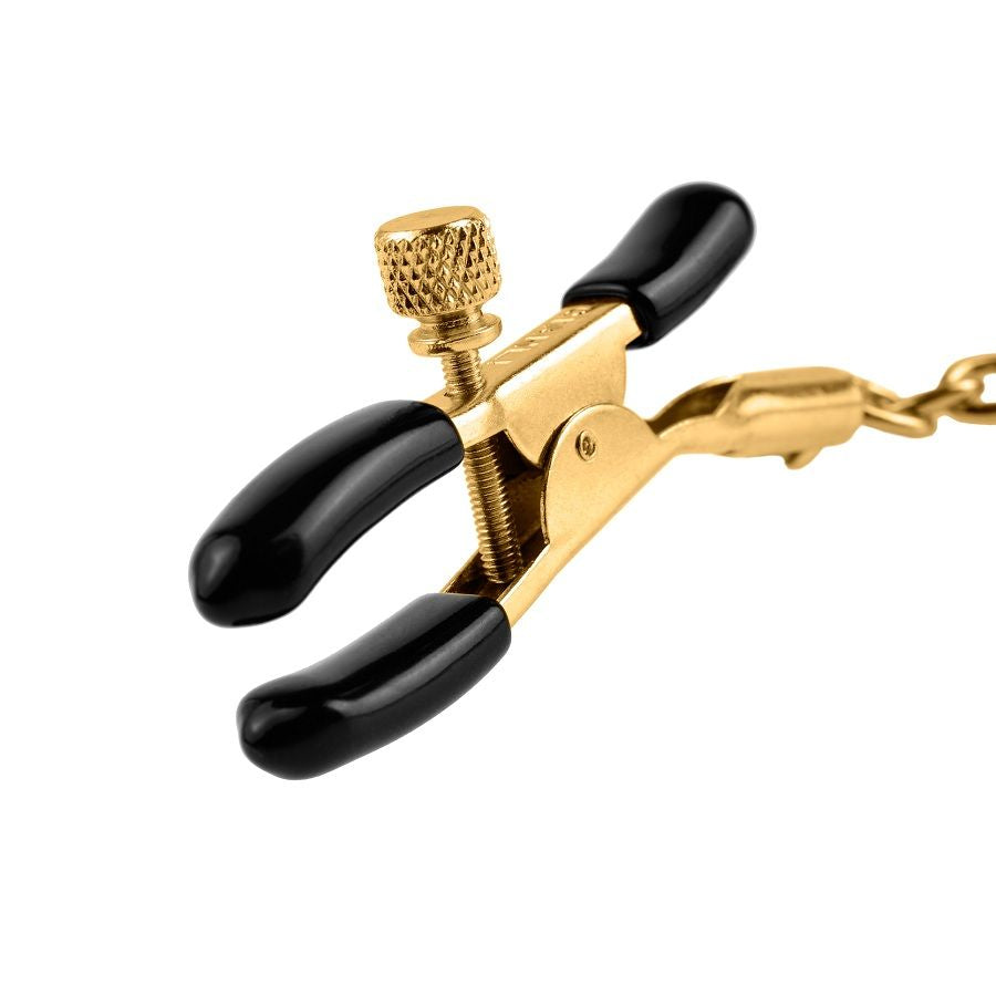 Pinze per Capezzoli Regolabili Fetish Fantasy Gold — Metallo