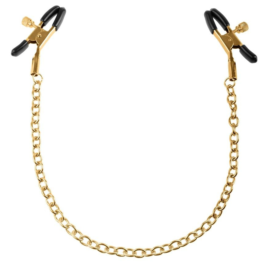 Pinze per Capezzoli Regolabili Fetish Fantasy Gold — Metallo