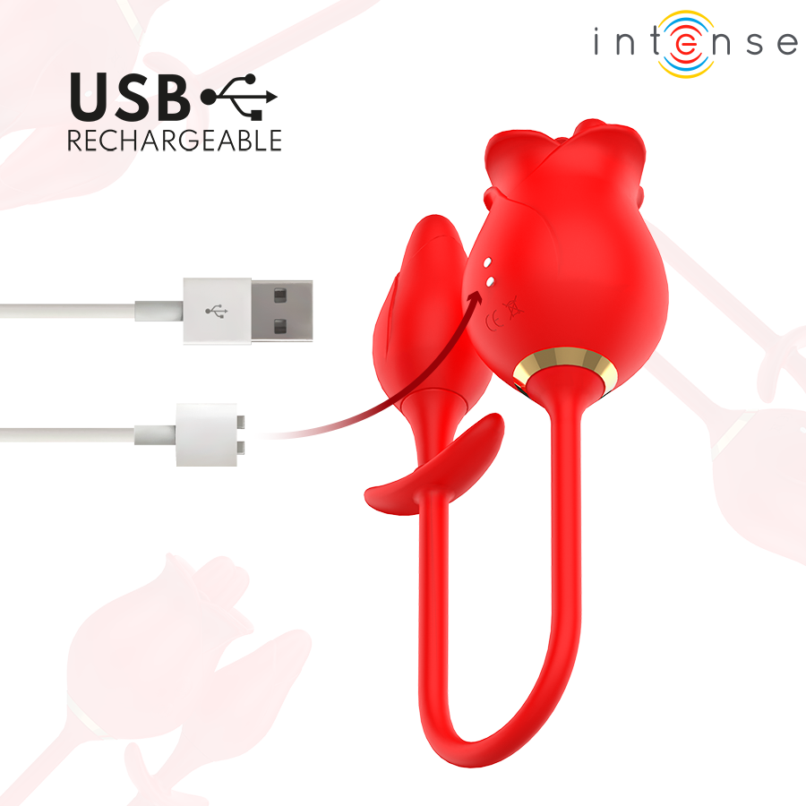 Stimolatore Clitoride con Lingua Intense Melanie — Doppio
