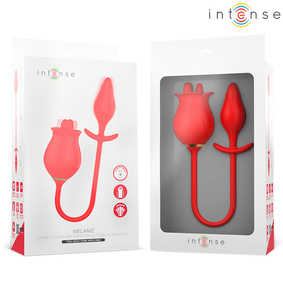 Stimolatore Clitoride con Lingua Intense Melanie — Doppio