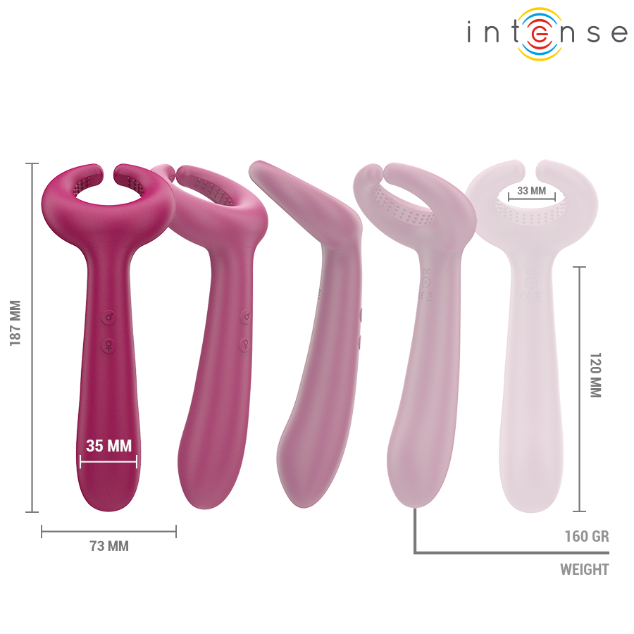 Vibratore di Coppia Intense Rowan — Stimolatore Inclusivo