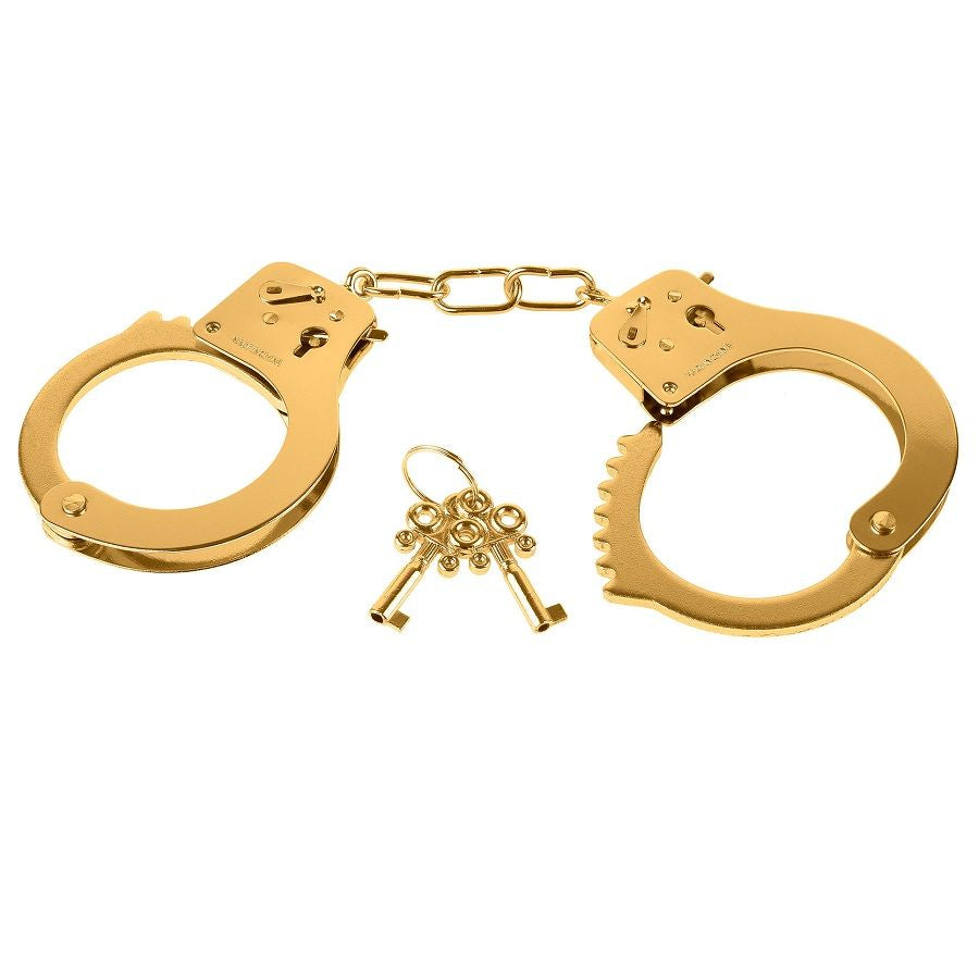 Manette BDSM in Metallo Dorato Fetish Fantasy Gold