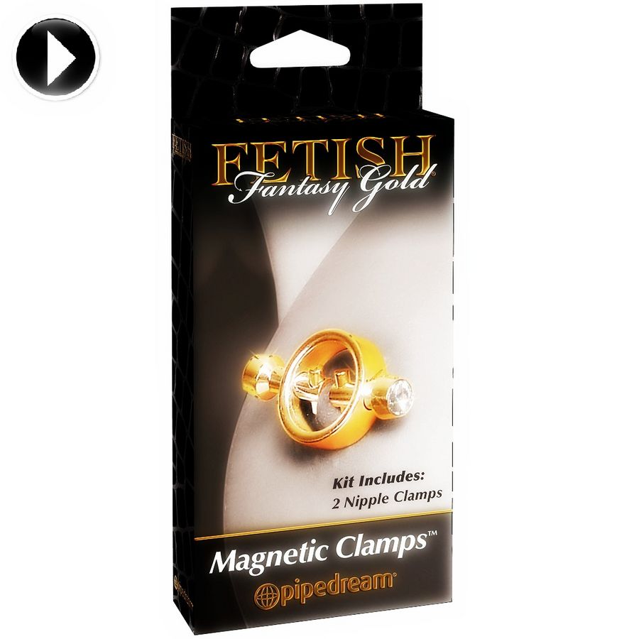 Morsetti per Capezzoli Magnetici Fetish Fantasy Gold — Metallo