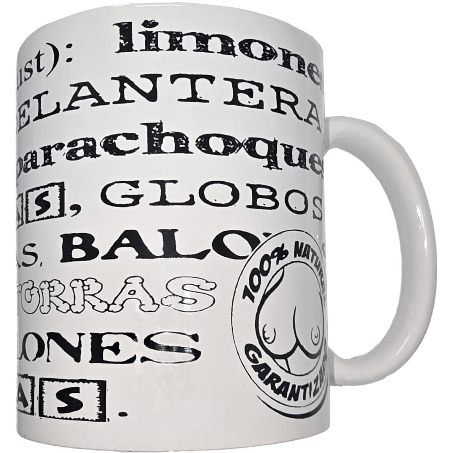 Tazza Erotica in Ceramica Diablo Picante — Sinonimi Seno, 370 ml