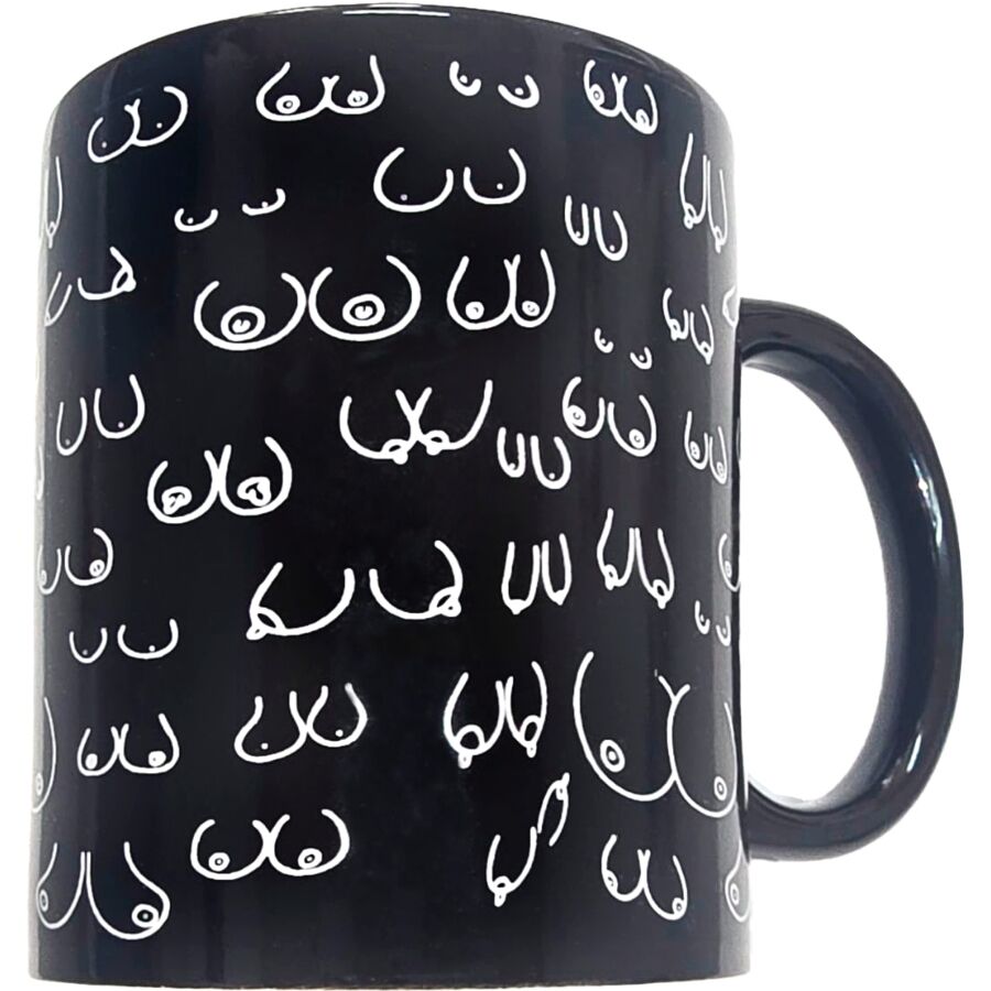 Tazza Erotica Divertente Diablo Picante — 370 ml, Nera