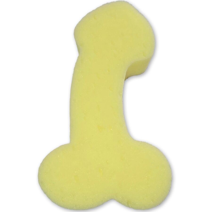 Spugna da Bagno a Forma di Pene Diablo Picante — Gialla, 17 cm