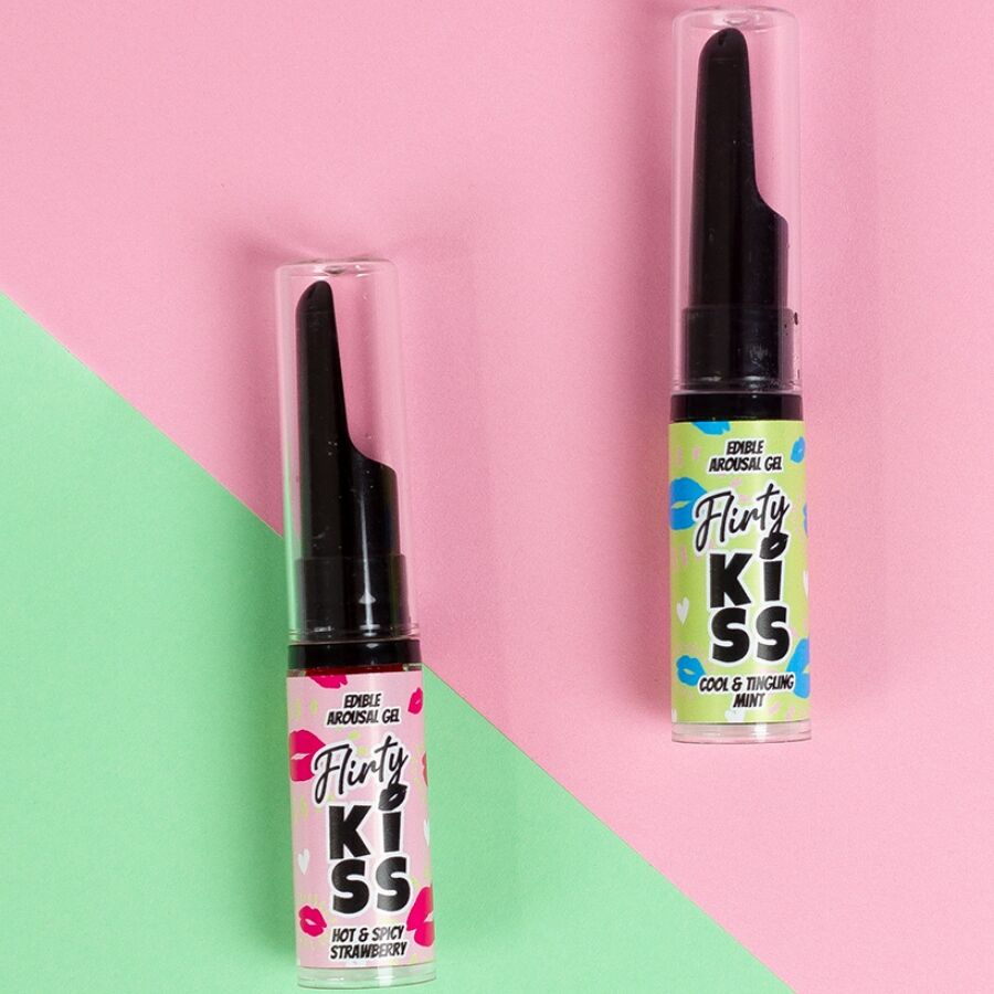 Gel Stimolante per Sesso Orale Secretplay Flirty Kiss — 2 x 8 g