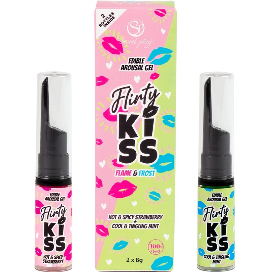Gel Stimolante per Sesso Orale Secretplay Flirty Kiss — 2 x 8 g