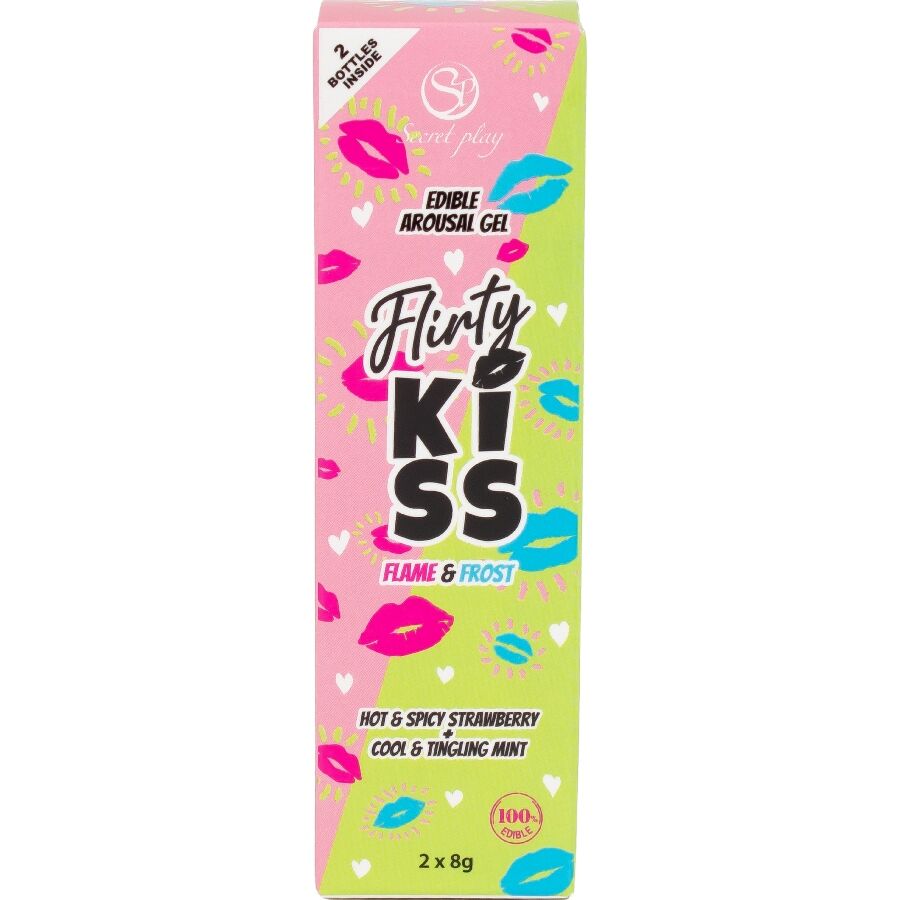 Gel Stimolante per Sesso Orale Secretplay Flirty Kiss — 2 x 8 g