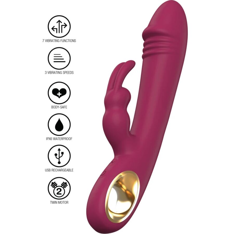 Vibratore Rabbit Punto G e Clitoride Toyjoy Taygeta