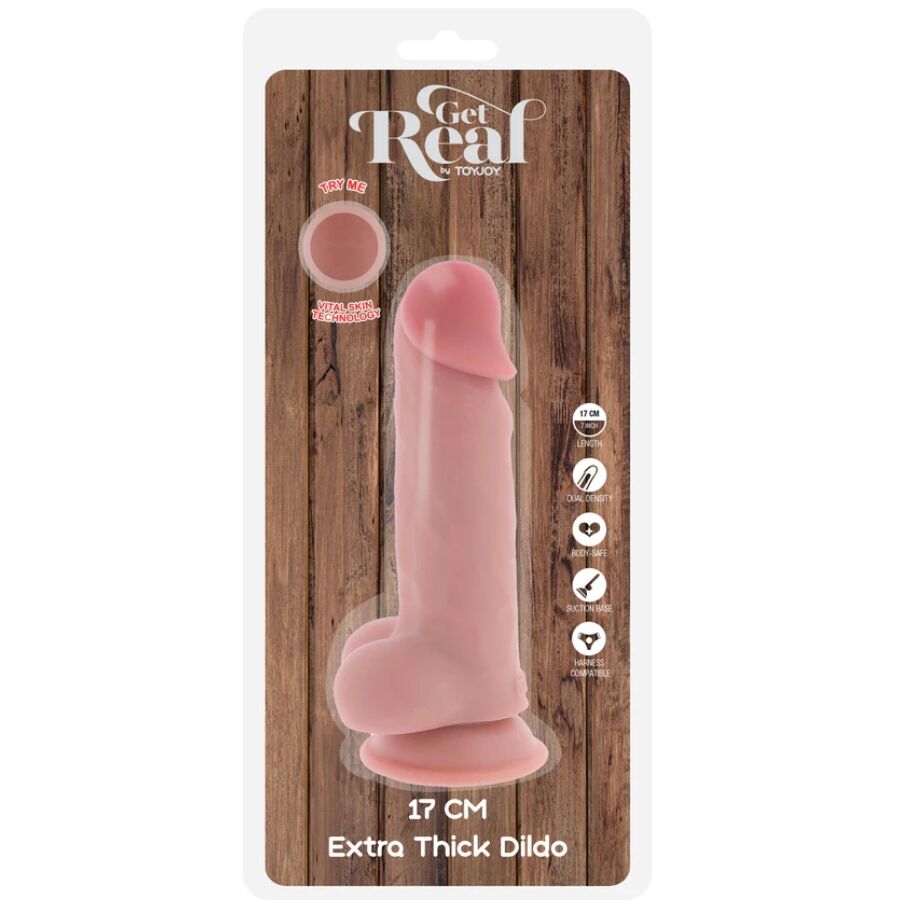 Dildo Realistico con Testicoli Toyjoy Get Real Deluxe — 17 cm
