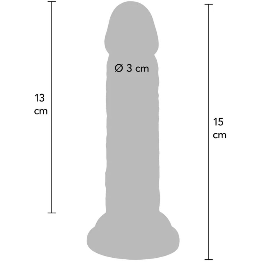 Dildo Realistico Dual Density Toyjoy Get Real Deluxe — 15 cm
