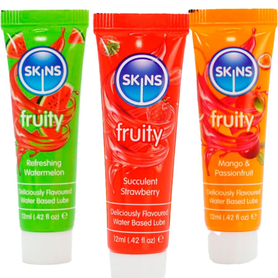 Kit Lubrificanti Intimi alla Frutta Skins — 3 x 12 ml