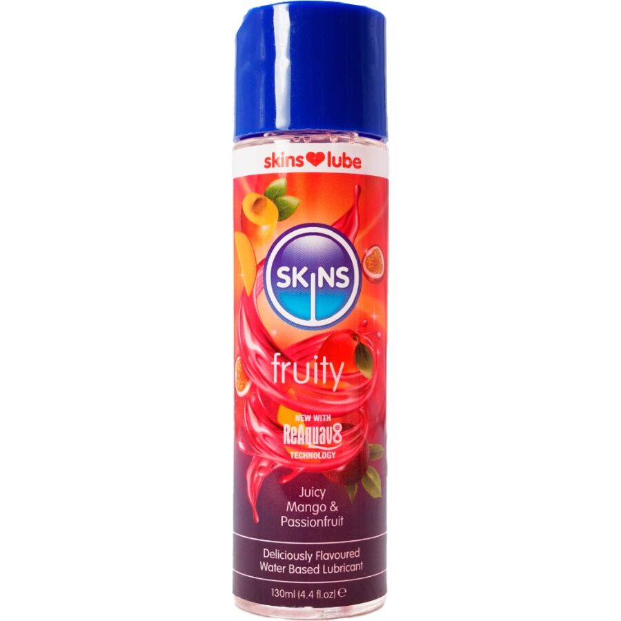 Lubrificante Intimo Base Acqua Skins — Mango e Passion Fruit 130 ml